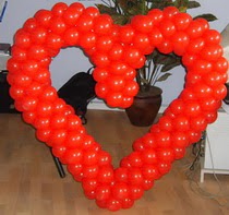 Sevenlere �zel kalp bi�iminde balon